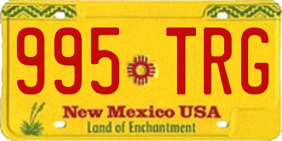 NM license plate 995TRG