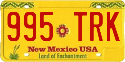 NM license plate 995TRK