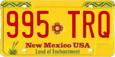 NM license plate 995TRQ