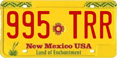 NM license plate 995TRR