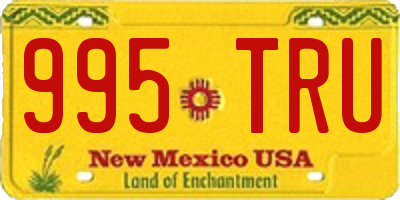 NM license plate 995TRU