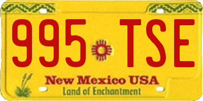 NM license plate 995TSE