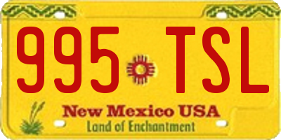 NM license plate 995TSL