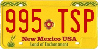 NM license plate 995TSP