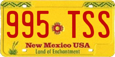 NM license plate 995TSS