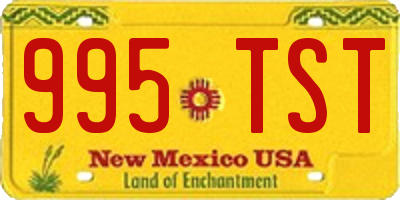 NM license plate 995TST