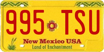 NM license plate 995TSU