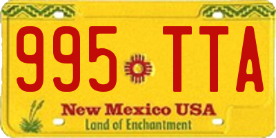 NM license plate 995TTA