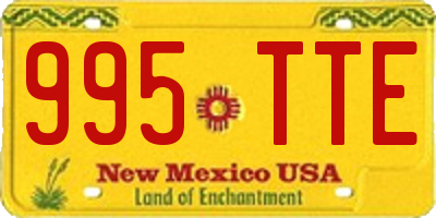 NM license plate 995TTE