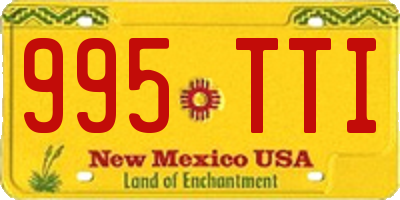 NM license plate 995TTI