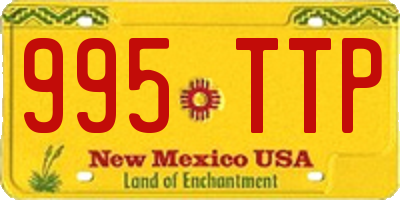 NM license plate 995TTP