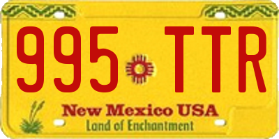 NM license plate 995TTR