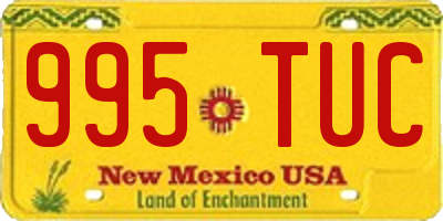 NM license plate 995TUC