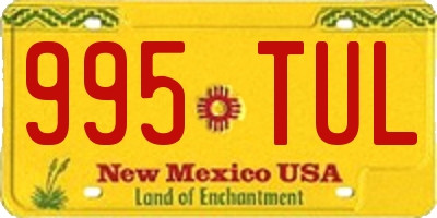 NM license plate 995TUL
