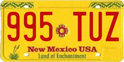 NM license plate 995TUZ