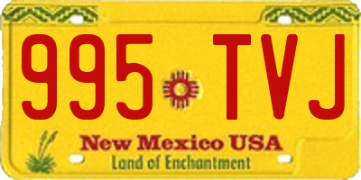 NM license plate 995TVJ