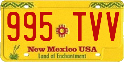 NM license plate 995TVV