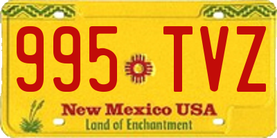 NM license plate 995TVZ