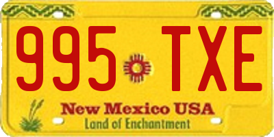 NM license plate 995TXE