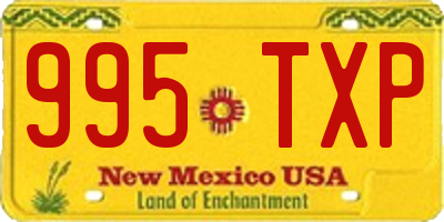 NM license plate 995TXP