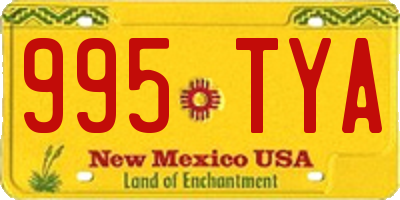 NM license plate 995TYA