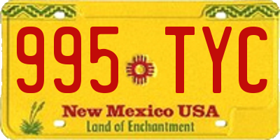 NM license plate 995TYC