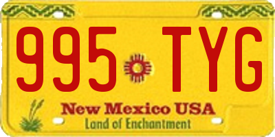 NM license plate 995TYG
