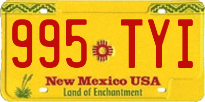 NM license plate 995TYI