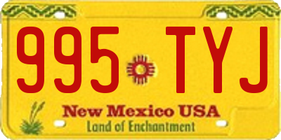 NM license plate 995TYJ