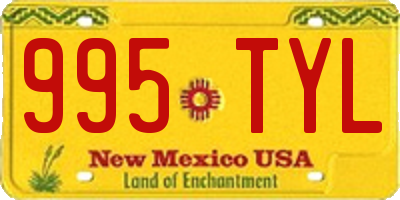 NM license plate 995TYL