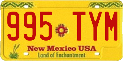 NM license plate 995TYM