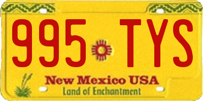 NM license plate 995TYS