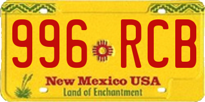 NM license plate 996RCB