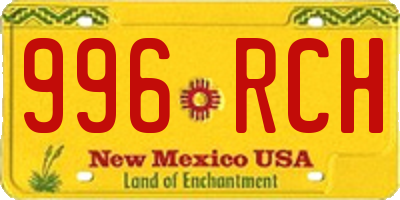 NM license plate 996RCH