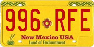 NM license plate 996RFE