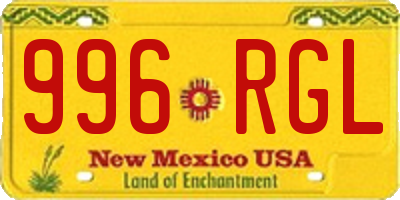 NM license plate 996RGL
