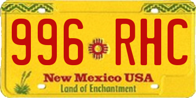 NM license plate 996RHC