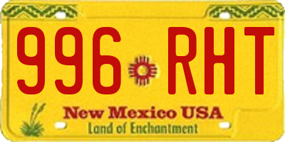 NM license plate 996RHT