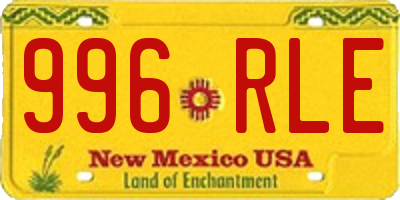 NM license plate 996RLE