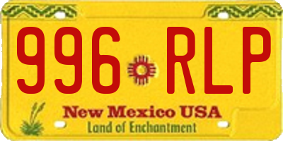 NM license plate 996RLP