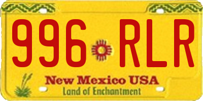 NM license plate 996RLR