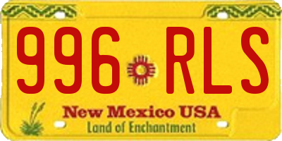 NM license plate 996RLS