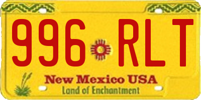 NM license plate 996RLT