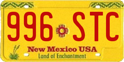 NM license plate 996STC