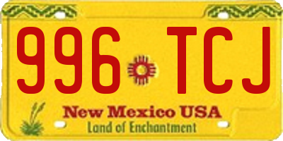 NM license plate 996TCJ