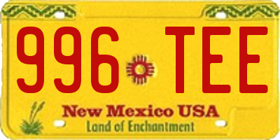 NM license plate 996TEE