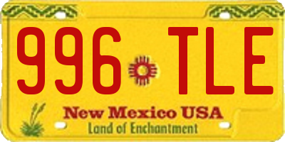 NM license plate 996TLE
