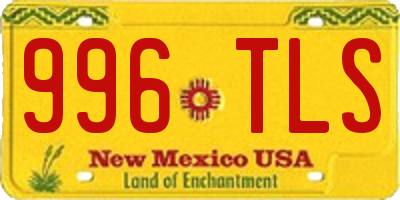 NM license plate 996TLS