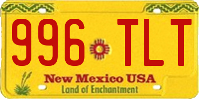NM license plate 996TLT