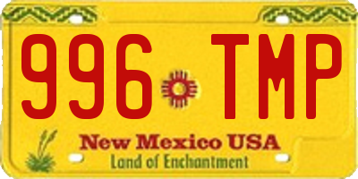 NM license plate 996TMP